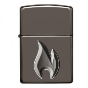  Zippo - 29928 Armor - Zippo Flame - Black Ice